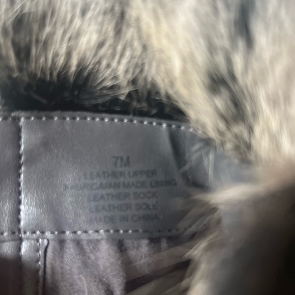 Antonio Melani fur trimmed grey suede heeled booties - Picture 3 of 6